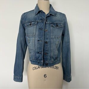 Fossil Cropped Denim Jean Jacket